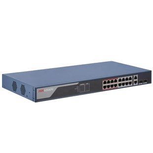 Hikvision DS-3E1318P-EI(B) PoE Коммутатор 16 портов управляемый